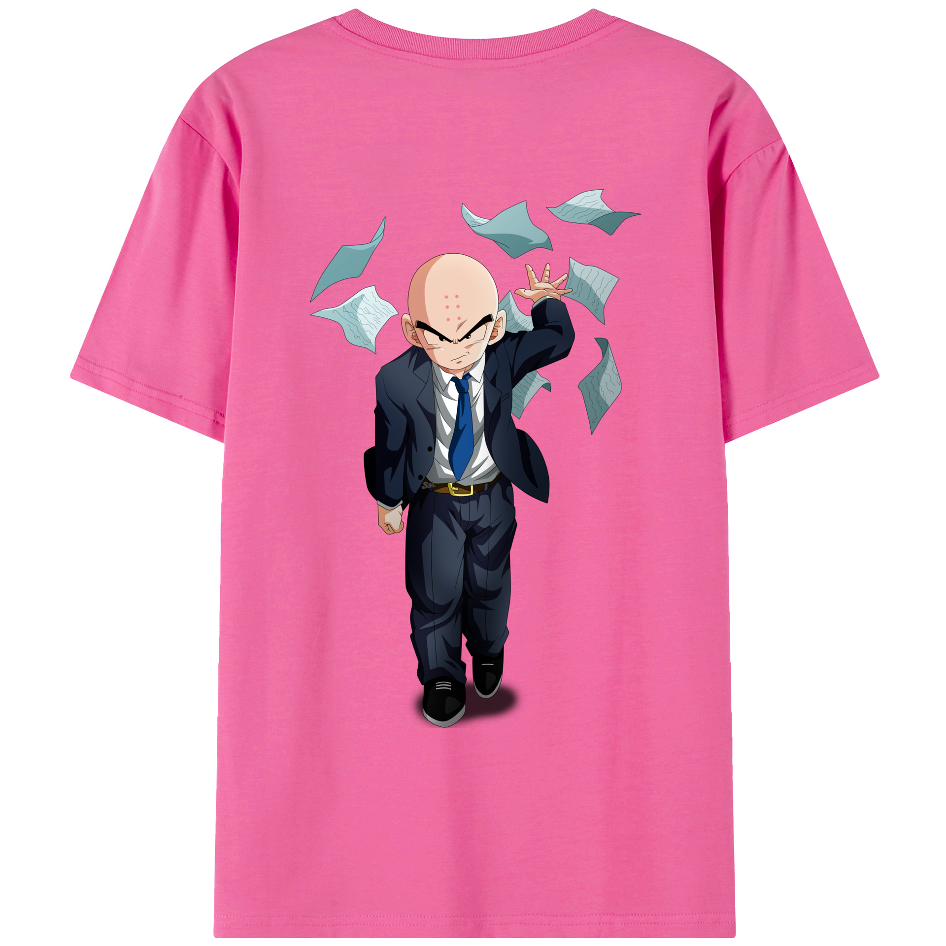 （画像用） ドラゴンボール クリリン DRAGON BALL krillin レディース半袖Tシャツ(バックプリント)